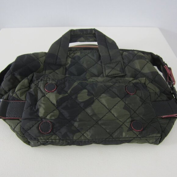 NEW BC Bags Womens Camo Olive Green Black Mini Quilted Bag Handbag Small NWT - Picture 6 of 15